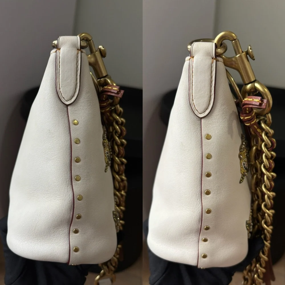 COACH Duffle 12 Bag With Rose Applique
